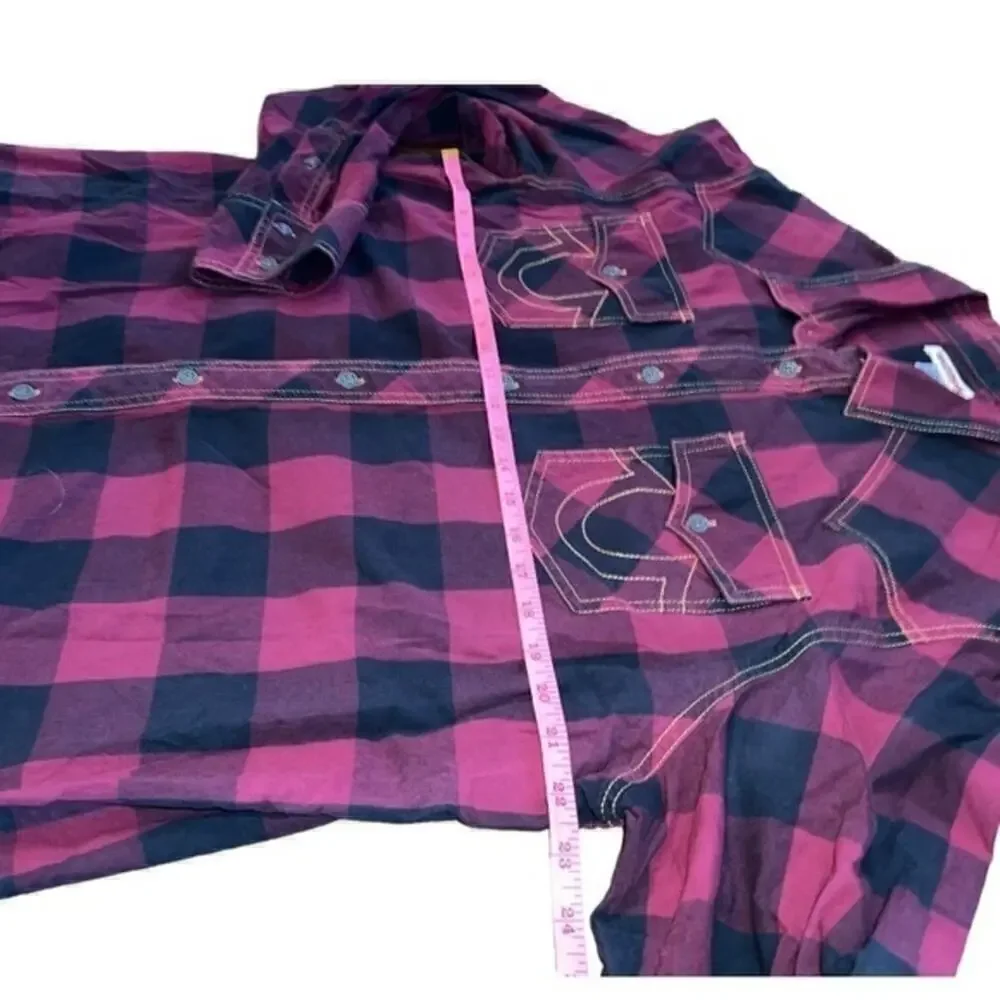 ▶️ True Religion ◀️ Plaid Button Down Shirt